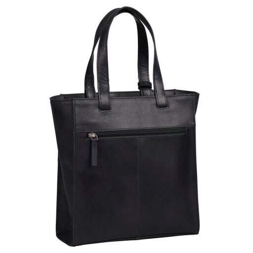 BURKELY Kožená malá shopper kabelka Rogue Robin 1001043.89.10 čierna zadná strana
