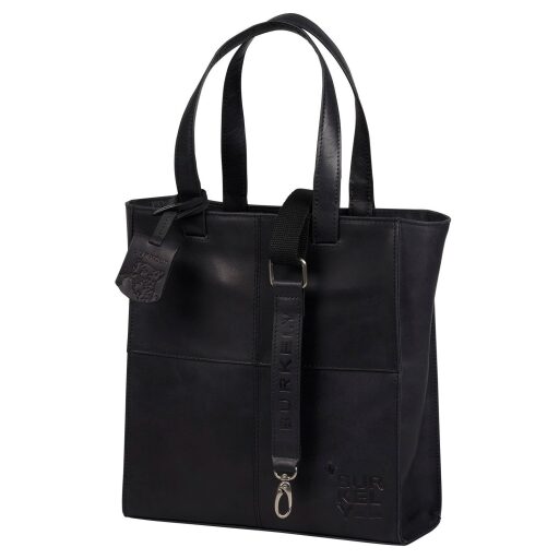 BURKELY Kožená malá shopper kabelka Rogue Robin 1001043.89.10 čierna bočný pohľad