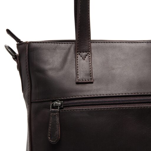 The Chesterfield Brand Kožená shopper kabelka na notebook Mosel C38.022501 hnedá zadná priehradka