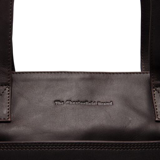 The Chesterfield Brand Kožená shopper kabelka na notebook Mosel C38.022501 hnedá logo