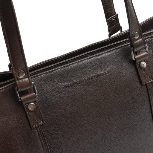 The Chesterfield Brand Kožená shopper kabelka na notebook 14" Alverino C38.022901 hnedá logo
