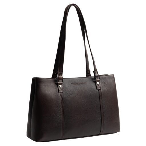 The Chesterfield Brand Kožená shopper kabelka na notebook 14" Alverino C38.022901 hnedá predná strana