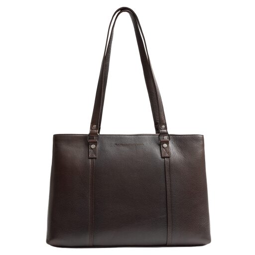 The Chesterfield Brand Kožená shopper kabelka na notebook 14" Alverino C38.022901 hnedá