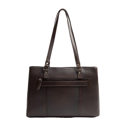 The Chesterfield Brand Kožená shopper kabelka na notebook 14" Alverino C38.022901 hnedá zadná strana