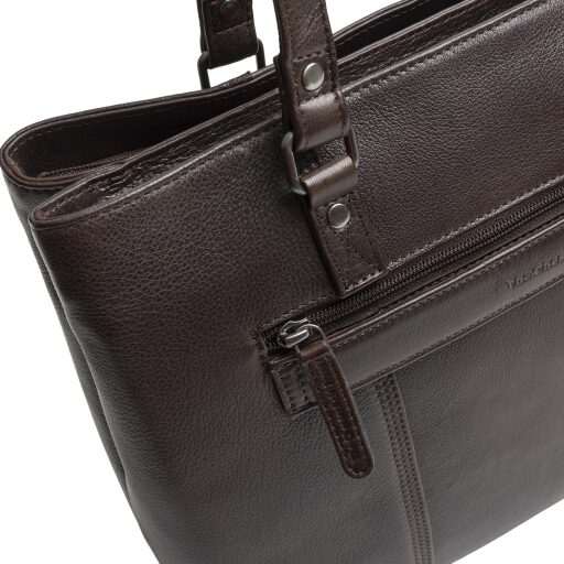 The Chesterfield Brand Kožená shopper kabelka na notebook 14" Alverino C38.022901 hnedá zadná priehradka
