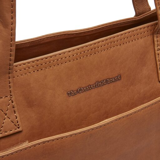 The Chesterfield Brand Kožená shopper kabelka na notebook 15" Adana C38.021931 koňaková