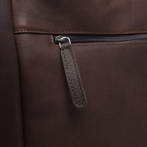Kožená shopper kabelka na notebook The Chesterfield Brand BERLIN C38.016001 hnedá zadná priehradka