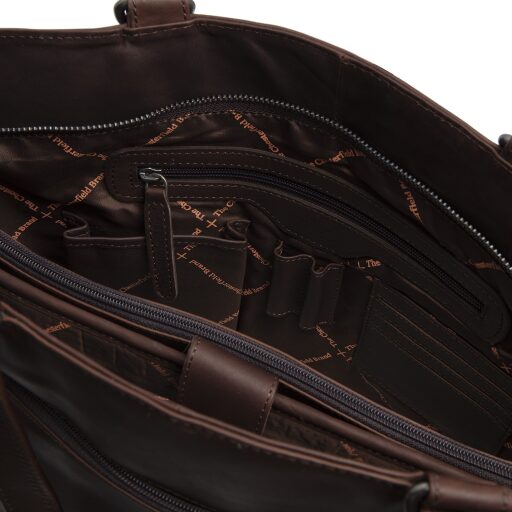 The Chesterfield Brand Kožená shopper kabelka na notebook BERLIN C38.016001 hnedá