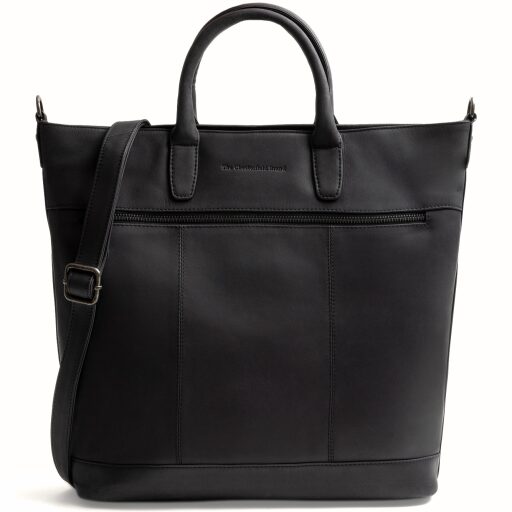 The Chesterfield Brand kožená shopper kabelka na notebook Westbrook C38.022700 čierna s ramenným popruhom