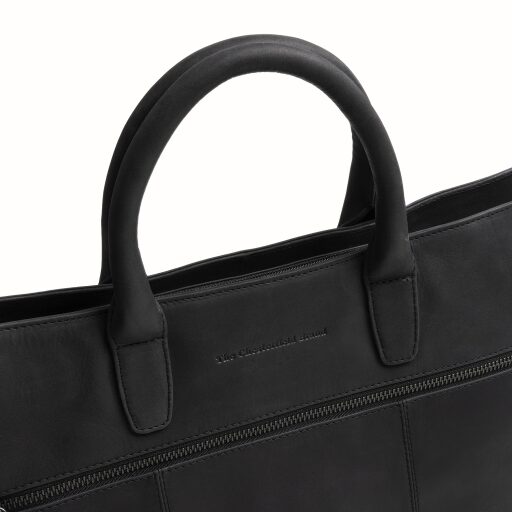 The Chesterfield Brand kožená shopper kabelka na notebook Westbrook C38.022700 čierna logo