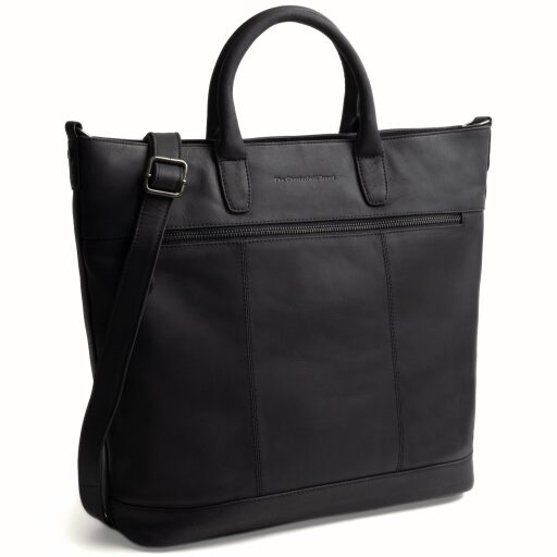 The Chesterfield Brand kožená shopper kabelka na notebook Westbrook C38.022700 čierna predná strana
