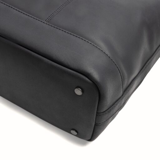 The Chesterfield Brand kožená shopper kabelka na notebook Westbrook C38.022700 čierna detail