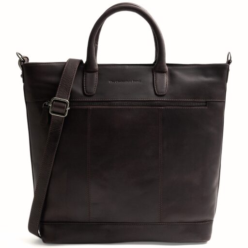 The Chesterfield Brand kožená shopper kabelka na notebook Westbrook C38.022701 hnedá s ramenným popruhom