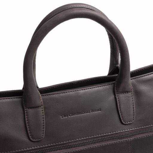The Chesterfield Brand kožená shopper kabelka na notebook Westbrook C38.022701 hnedá logo