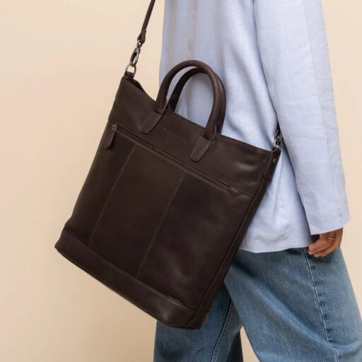 The Chesterfield Brand kožená shopper kabelka na notebook Westbrook C38.022701 hnedá ako crossbody
