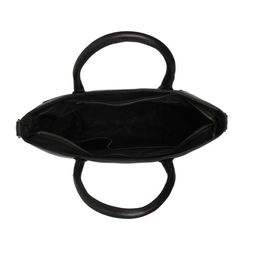 The Chesterfield Brand Kožená shopper kabelka Pergamino C38.022000 čierna otvorená
