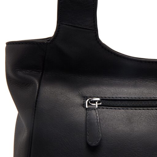 The Chesterfield Brand Kožená shopper kabelka Tofino C48.143400 čierna zadné vrecko