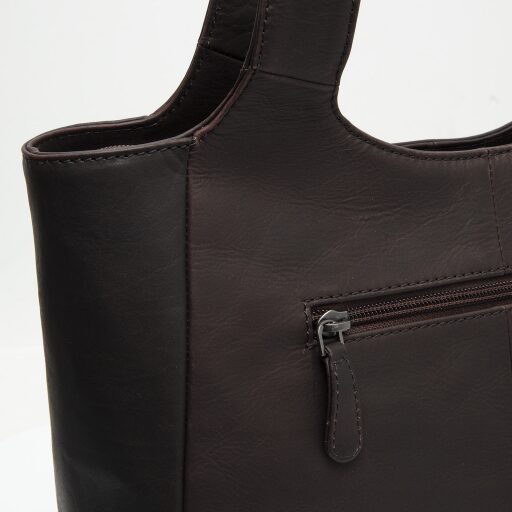 The Chesterfield Brand Kožená shopper kabelka Tofino C48.143401 hnedá zadná priehradka