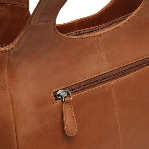 The Chesterfield Brand Kožená shopper kabelka Tofino C48.143431 koňaková otvorená zadná priehradka