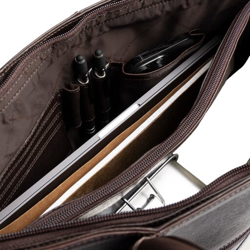 The Chesterfield Brand Kožená shopper kabelka Vespera C38.023001 hnedá vnútorné priehradky