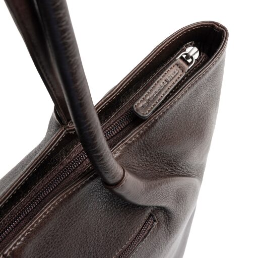 The Chesterfield Brand Kožená shopper kabelka Vespera C38.023001 hnedá zips