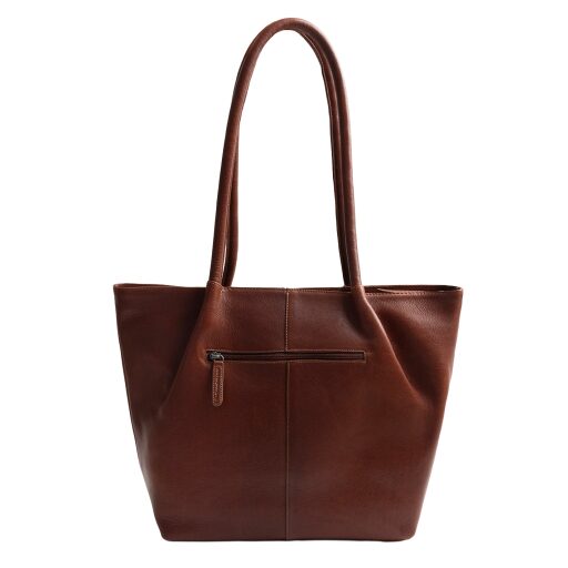 The Chesterfield Brand Kožená shopper kabelka Vespera C38.023031 koňaková zadná strana