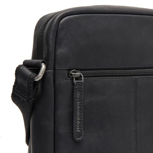 Kožená taška cez rameno The Chesterfield Brand Anzora C48.139900 čierna zadná kapsa