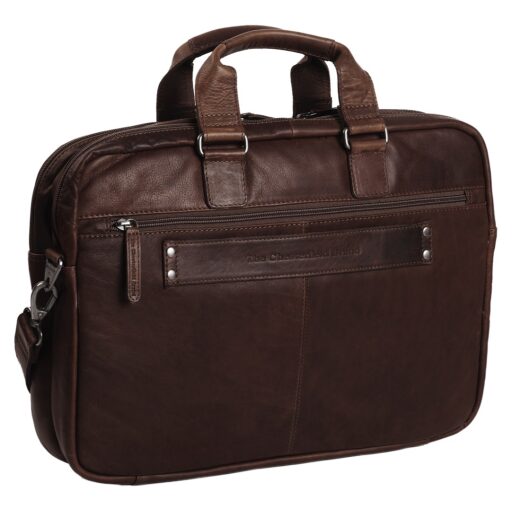 The Chesterfield Brand Kožená taška na notebook 15,6" Seth C40.101001 hnedá zadná strana