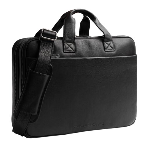The Chesterfield Brand Kožená taška na notebook 15" Venturo C40.110800 čierna predná strana