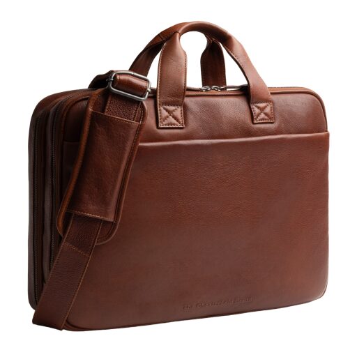 The Chesterfield Brand Kožená taška na notebook 15" Venturo C40.110831 koňaková predná strana
