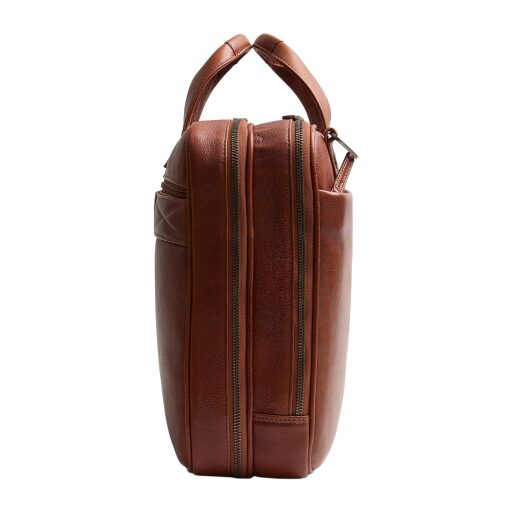 The Chesterfield Brand Kožená taška na notebook 15" Venturo C40.110831 koňaková bočný pohľad