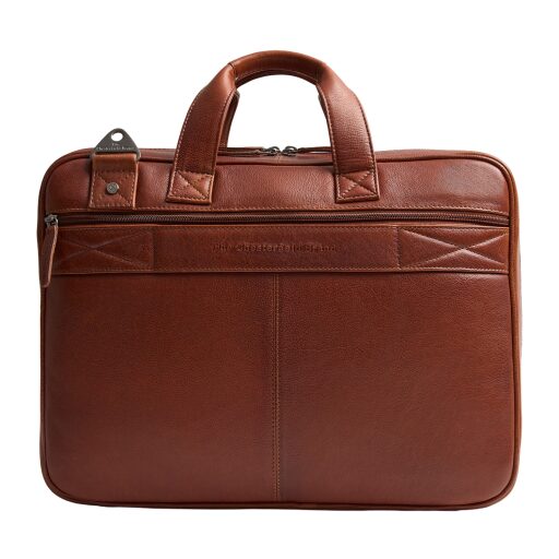 The Chesterfield Brand Kožená taška na notebook 15" Venturo C40.110831 koňaková zadná strana