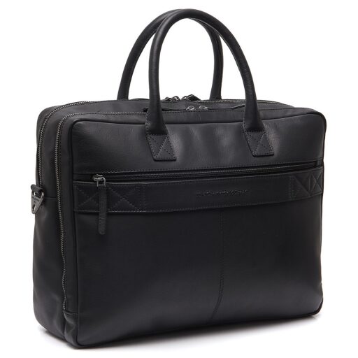 The Chesterfield Brand Kožená taška na notebook 16" Tacama C40.110700 čierna zadná strana