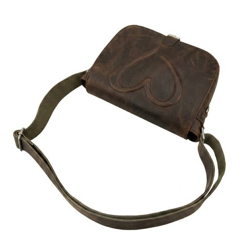 BULL&HUNT Kožená taška cez rameno TWENTY FIVE HEART 25-0272 hnedá
