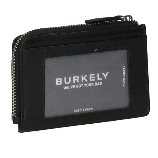 BURKELY kožené puzdro na karty Ledger 1002408.75.10 čierne zadná strana