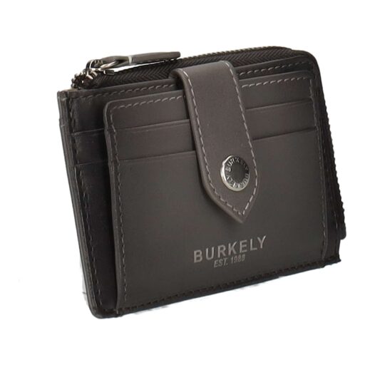 BURKELY kožené puzdro na karty Ledger 1002408.75.12 sivé bočný náhľad