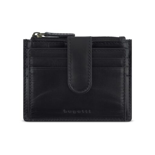 Bugatti Kožené pouzdro na karty RFID Remo 49239601 čierne