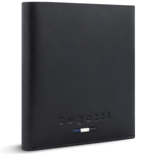 Bugatti kožené puzdro na karty RFID Romeo 49415601 čierne predná strana