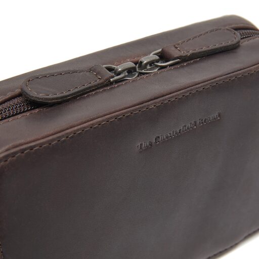 The Chesterfield Brand kožené puzdro na nabíjačky Ardan C08.054001 hnedé logo