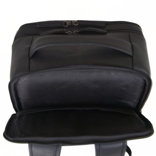 The Chesterfield Brand Kožený batoh na notebook 15,6" Soraja C58.700000 čierny priehradky