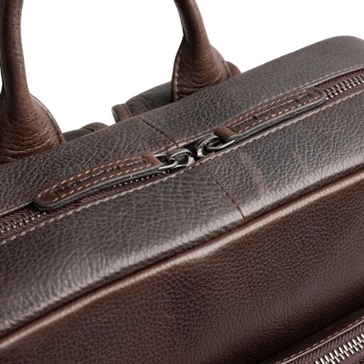 The Chesterfield Brand Kožený batoh na notebook Marvello C58.035001 hnedý obojstranný zips