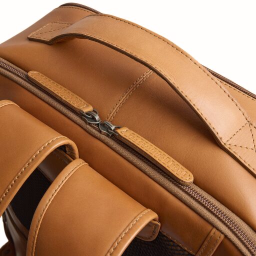 The Chesterfield Brand Kožený batoh na notebook Quincy C58.035231 koňakový dvojcestný zips