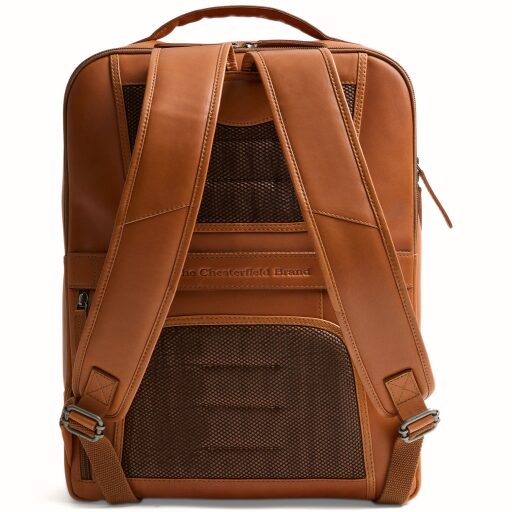 The Chesterfield Brand Kožený batoh na notebook Quincy C58.035231 koňakový zadná strana