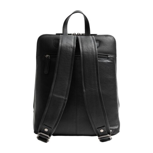 The Chesterfield Brand Kožený batoh na notebook Roswerra C58.034900 čierny zadná strana