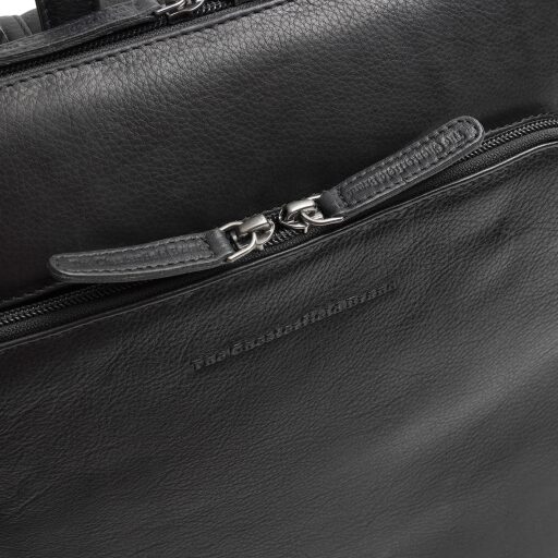 The Chesterfield Brand Kožený batoh na notebook Roswerra C58.034900 čierny logo