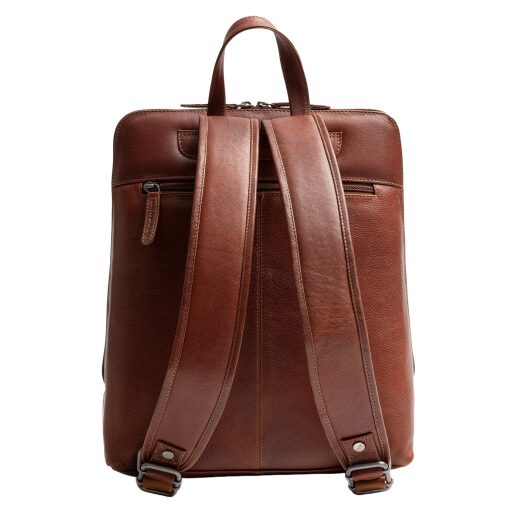 The Chesterfield Brand Kožený batoh na notebook Rosverra C58.034931 koňakový zadná strana
