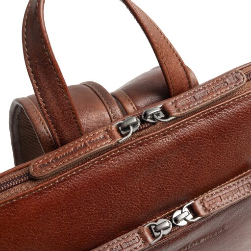 The Chesterfield Brand Kožený batoh na notebook Rosverra C58.034931 koňakový dvojcestný zips