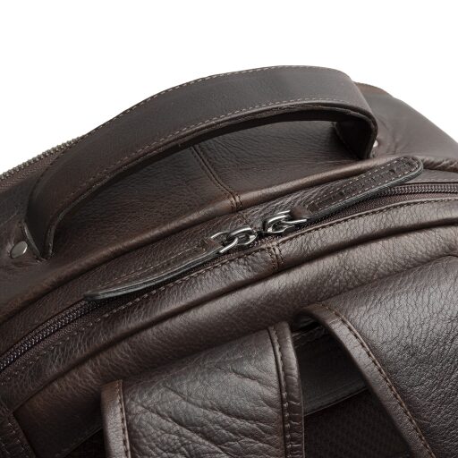 The Chesterfield Brand Kožený batoh na notebook Serenzo C58.035101 hnedý obojstranný zips