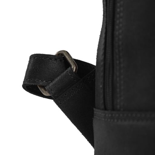 DANIEL RAY kožený business batoh Bacchus DRL 25.1559.00 čierny detail