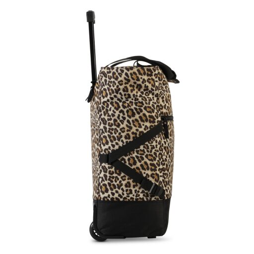 PUNTA wheel Nákupná taška na kolieskach 10008-0112 hnedá leopardí vzor bočný náhľad
